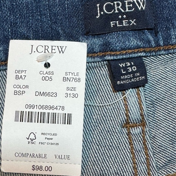 J Crew Vintage Flex Slim Jeans 31 x 30 - Picture 8 of 11